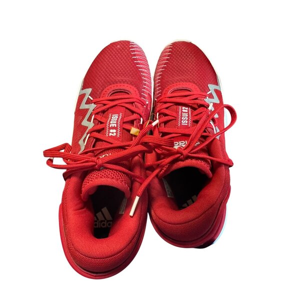 Adidas D.O.N. Issue 2 Red/White Men's Basketball Sneaker Size 10.5 - Picture 5 of 13
